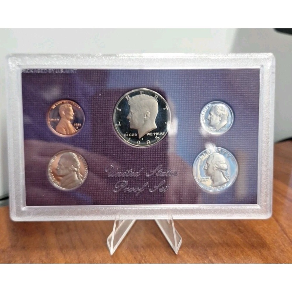 1985 S Proof‎ Set Clad U.S. Mint In Original Government Packaging OGP 5 coin set